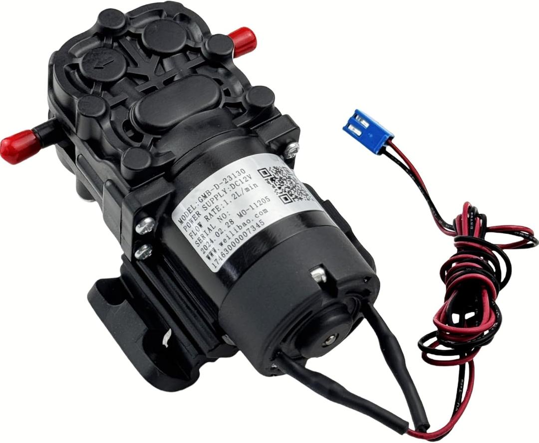 GMB-D-23130 Water Pump,DC 12V 1.2L/min fit for Midea, Avalon, Primo, Brio Bottom Loading Bottled Water Cooler Dispenser, replace DP005A2 fit for Bottom Loading Water Dispenser