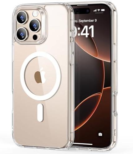 ESR for iPhone 16 Pro Case Clear, Compatible with MagSafe, Magnetic Slim Phone Case for iPhone 16 Pro, Camera Protection, Shockproof Thin Cover, Resists Yellowing and Scratches, Clear