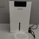 Dehumidifier, 98OZ Dehumidifiers for Home(1000sq.ft), Humidity Display Dehumidifier for Basement Bathroom Bedroom, Auto Shut Off, Washable Filter, Drain Hose, Timer, 7 Ambient Lights, White