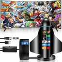 2025 TV Antenna Indoor,Antennas for Smart TV with Amplifier Signal Booster,HDTV Antenna for Local Channels 1000+ Miles Range,Digital Antenna Supports 4K 8K 1080p All TVs-Outdoor Antena 28FT Coax Cable