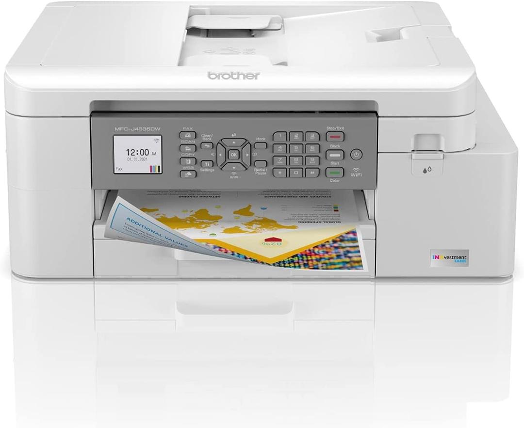 Brother MFC-J4335DW INKvestment Tank All-in-One Printer with Duplex and Wireless Printing Plus Up to 1-Year of Ink in-Box 
