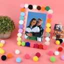 ANPUNAT 200 Pcs Craft Pom Poms 1 Inch Felt Balls DIY Art Creative Crafts Projects and Decoration(Multicolor)