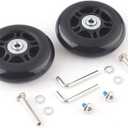 F-BER Suitcase Luggage Wheels Replacement Kit - OD40-64mm Wheels, ABEC 608zz, Set of 2