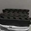 Yostrong 18 Tiles Interlocking Puzzle Foam Baby Play Mat with Straight Edges for Playing - EVA Babies Crawling Mat | Rubber Floor Work Out Mats for Home Gym. Black. YOC-Db18S18