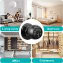 Smart Lock Fingerprint Door Lock, 5-in-1 Keyless Entry Door Handle with Keypad & Doorbell, Touch/Code/Card/Key/App Control for Home Office Airbnb