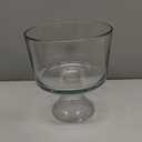 Anchor Hocking Presence Trifle Footed Dessert Bowl, Crystal Clear Glass -