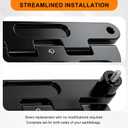 Aluminum Saddlebag Lid Anti Over Rotation Stoppers for Harley Davidson Touring Models (20142023) (Black)