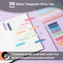 Mr. Pen Aesthetic Bible Highlighter and Pen Set, 16 Pack, 200 Sheets Transparent Sticky Tabs, No Bleed, Chisel Tip