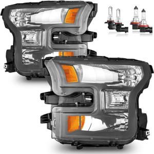 Headlights Halogen for 2015-2017 Ford F-150 XL/XLT/Lariat