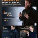 Rechargeable Hand Warmers - 2 Pack Electric Pocket Warmer, 360 Heating, 2X 5000mAh 18Hrs Long Last, 3 Settings - Camping Essentials, Hunting Gear, Christmas Stocking Stuffers, Gifts for Men, Women (Black)