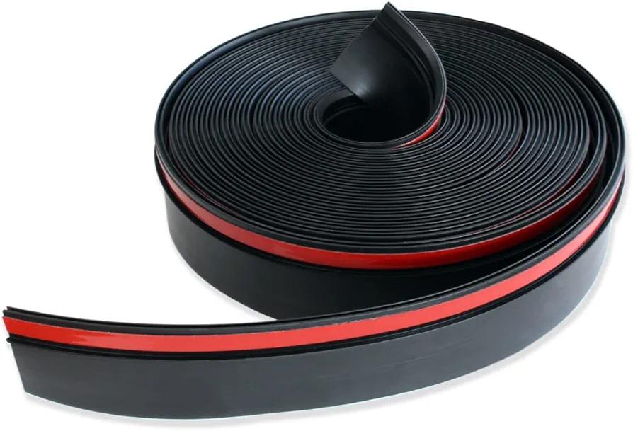 Combo RV Slide Out Black Rubbers | 018-312-EKD & 018-341 EK | 1' x 15/16' x 35' D-Seal Wiper & 1/2' x 2.75' x 35’ Seal Base | Works with Keystone, Forest River (018-312-EKD + 018-341 EK)
