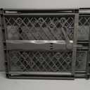 MYPET Paws Portable Pet Gate: 26-40" Wide Expandable, Pressure Mounted No Tools Needed, Durable Dog Gate for Doorways, Made in USA, 23" Tall, Fieldstone Gray