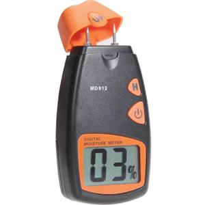 Wood Moisture Meter, MD-812 Digital Moisture Tester- Wood Moisture Detector for Firewoods 2-Pin Sensor(Range 5% - 40% RH; Accuracy: 1%)