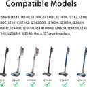 Crevice Tool Attachment for Shark Pet Cordless Stick IX141 IZ462H IZ483H IZ363HT IZ361H IZ163H IZ362H Removable Two-in-one Vacuum Crevice Tool Brush Replacement Parts for D-Shaped Vacuum