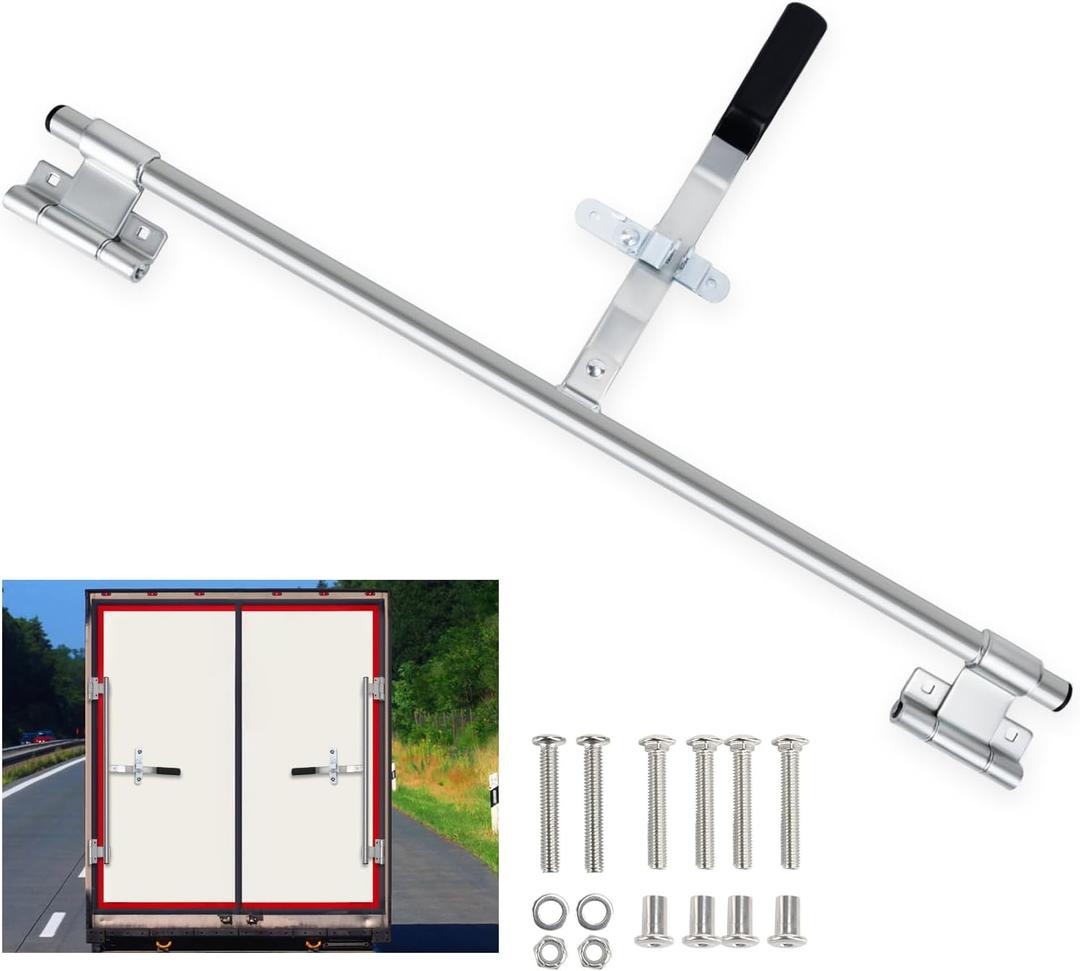 36" Cam Bar Lock For Trailer Door With Mounting Hardware, Cam Bar Lock, Cam Bar Lock Assembly, Zinc Plated Enclosed Trailer Parts , for Folding Ramp Door, RV Hauler Fold Down Door, Cargo Trailer Door