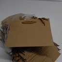 BagDream Gift Paper Bags 10.6x3.1x8.3 Gift Bags 50Pcs Heavy Duty Kraft Brown Paper Bags with Handles Soft Cloth, Party Favor Bags Shopping Bags Retail Merchandise Bags Wedding Party Gift Bags