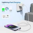 TUMABER 5 Pack Apple MFi Certified iPhone Charger Cable 3Ft, Lightning to USB Cord 3 Foot, 2.4A Fast Charging,Apple Phone Long Chargers for 13/12/11/11Pro/11Max/ X/XS/XR/XS Max/8/7/6, White