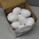 20 PCS White Wooden Eggs to Paint Fake Easter Eggs Dummy Faux Wooden Eggs for Crafts, Easter Decorations