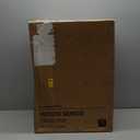 Ninestars Automatic Touchless Infrared Motion Sensor Trash Can, 13 Gal 50L, Stainless Steel Base (Rectangular, Black Lid), Black Trim