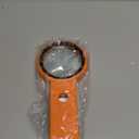 Magnifying Glass with Light and Stand, Foldable Handheld Magnifying Glass 18 LED Illuminated Lighted Magnifier for Macular Degeneration, Seniors Reading, Close Work, Coins, Jewelry Orange