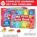 Doctor Jupiter My First Montessori Busy Book for Toddlers 1+ Year Olds | Preschool Learning Activities - Educational Travel Toys | Birthday Gift for Boys & Girls Ages 1,2,3