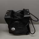 Lasko Portable Utility Fan, 12 289 CFM Pivoting High Velocity Air Mover Blower Fan, 3 Speeds, 2 Accessory Outlets 120V, Black, U12104