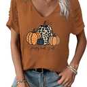 Rock Band T-Shirt for Women V-Neck Country Music Short Sleeved Shirt Retro Nashville Guitar Graphic Hollowed Tee Tops (M)