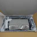 Stainless Steel Litter Box with Lid XL Extra Large Litter Box Enclosed Top Entry Metal Litterbox for Big Cats Easy Cleaning Anti-Leakage & High Sided with Mat Aisle & Scoop, Dark Grey