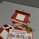 Christmas Gingerbread House Picture Frame Crafts Kit - DIY Xmas Photo Ornaments Bulk Decorations for Winter Holiday Party Supplies Decor（Assembly Needed）