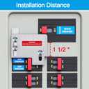 2 x Generator Interlock Kit for Horizontal Main Cutler Hammer CH Series TAN Breaker 150 or 200 amp Panels, 1 1/2 Inches Spacing, Brushed Nickel