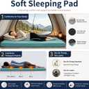 CYMULA Memory Foam Camping Mattress Pad,Sleeping Pad for Camping,Non-Slip Bottom Floor Car Mattress Bed with Retaining Portable Roll up Mattress Pad Mat for Travel Truck Guest Bed Tent