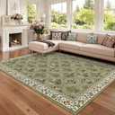 GarveeHome Floral 9x12 Area Rugs for Living Room Bedroom, Soft Washable Rugs