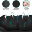 Medcursor Neck Massager - Portable Electric Neck and Back Massager with Heat, Deep Tissue 3D Kneading Pillow for Muscle Pain Relief, Ideal Fathers & Mothers Day Gift, Not Cordless