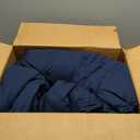 2-Piece All-Season Down-Alternative Comforter Bedding Set, Pinch Pleat Design with Piped Edges, Twin/Twin XL, Navy Blue