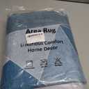 Office Chair Mat for Hardwood Floor,55"*35" Under Desk Mat, Computer Chair Rug,Anti-Slip Floor Protector for Low-Pile Carpet Home Office Blue Grey