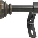 Decopolitan - 278246102 Facet Ball 5/8" Curtain Rod Set, 48 to 86 Inches, Vintage Bronze