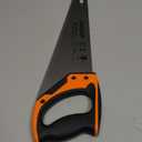 14 Inch Hand Saw, Heavy Duty Wood Saw with Ergonomical Handle Rust-proof Handsaw for Sawing Pruning Gardening Wood Plastic and Drywall (Orange)