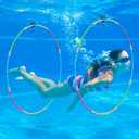 Fun Swimming Pool Toys for Kids - Diving Practice, Swim Thru Rings for Boys/Girls Ages 4-12, 2pack