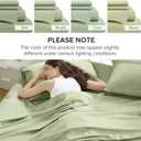 Comfort Spaces 100% Cotton Sheets King, Breathable & Soft Cotton Sheets, Naturally Cool Cotton Bed Sheets with 14" Elastic Pocket Fits up to 16" Mattress, All Seasons Sheet Set, Sage Green 4 Piece