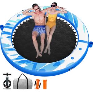 FBSPORT Inflatable Water Hammock Round Floating Ring for Adults
