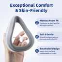 2-Pack Replacement Cushion for AirTouch F20, Memory Foam Cushion Compatible with Original F20 Frame, Reliable Seal & Perfect Fit, Covers Nose and Mouth, Large