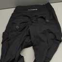 YEOREO CoreFlex Workout Cargo Leggings with Pockets for Women Hidden Scrunch Butt Lifting Leggings Gym Yoga Pants M Black