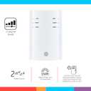 GE Wireless Doorbell Kit, Plug-In Receiver, 1 Push Buttons Door Bell, 2 Melodies Doorbell Chime, 4 Volume Levels, Classroom Doorbell, 150 Ft Range, White, 19298