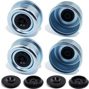 4pcs 2.72'' Trailer Hub Dust Caps, Trailer Spindle Bearing Dust Cap Cup Grease Cover Caps & Extra Rubber Plugs for 7000 to 8000 lb Boat Trailer Dexter EZ Lube Trailer Camper RV Axle