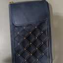 Crossbody Phone Purse for Women - Cute Small Bags Cellphone Wallet RFID Blocking with Strap Zipper and Card Slots (Blue)