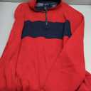 Nautica Men's 1/4 Zip Pieced Fleece Sweatshirt (Large)