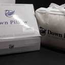 LIANLAM Luxury Canadian White Goose Down Pillow - 900+ Fill Power, Soft Down Pillow for Sleeping, Fluffy Queen Pillow for Neck Pain Relief, Hotel Bed Pillows for Side Sleeper (2 Pack, 20"x30")