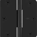 National Hardware Squeak Guard Hinges 1/4 In. Radius Round Corner 3-Pack in Matte Black