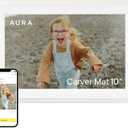 Aura Carver 10.1" WiFi Digital Picture Frame | The Best Digital Frame for Gifting | Text Photos Directly to Your Frame from Anywhere | Free Unlimited Storage | No Subscription Fees, No Ads (10"" - Clay with White Mat")