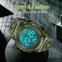 Mens Digital Watch Sports Military Watches Waterproof Outdoor Chronograph Wrist Watches for Men with LED Back Ligh/Alarm/Date